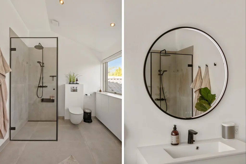 Salles de bain - Villa with Lofted Living Room in Dragør
