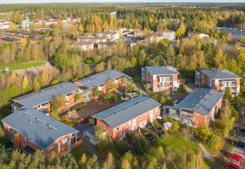 Õhuvaade - Flat with Sauna in Pappila, Tampere