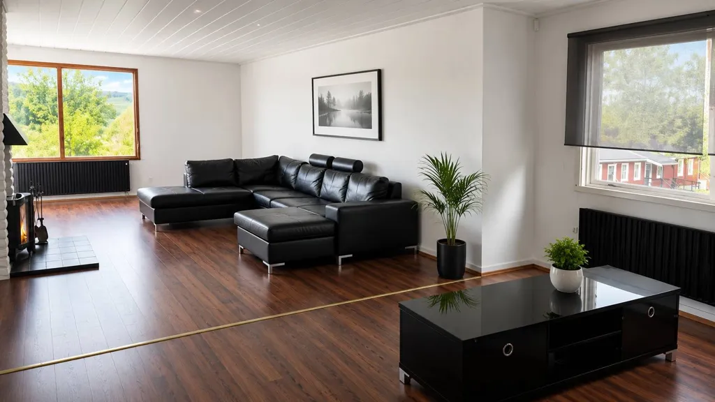 Séjour - Villa with Basement in Årjäng