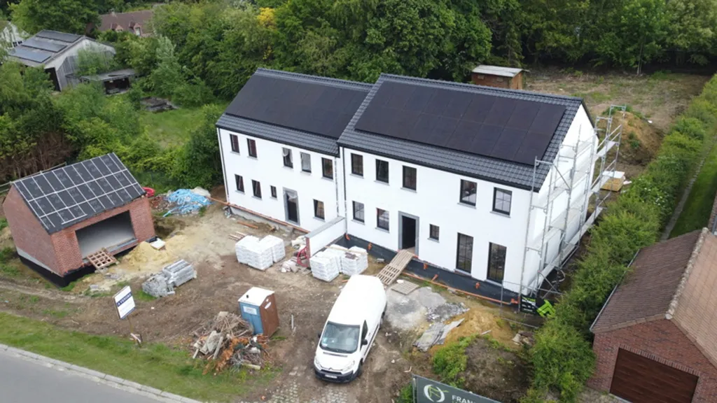 Aerial - New Low-Energy Villa with Terrace in Lasne