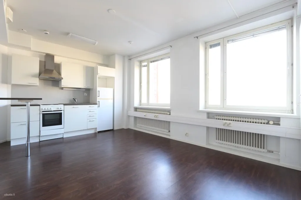 Kitchen - Renovated Studio with Sauna in Jyväskylä Centre