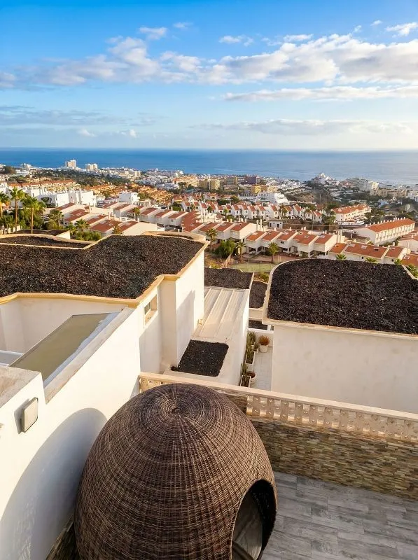 Terrace - Villa with Ocean View in Torviscas Alto