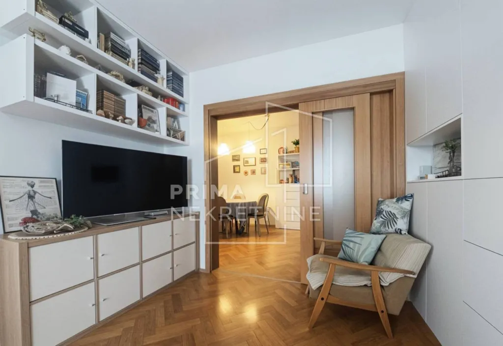 Séjour - Two-Bedroom Apartment with Lake View in Zagreb