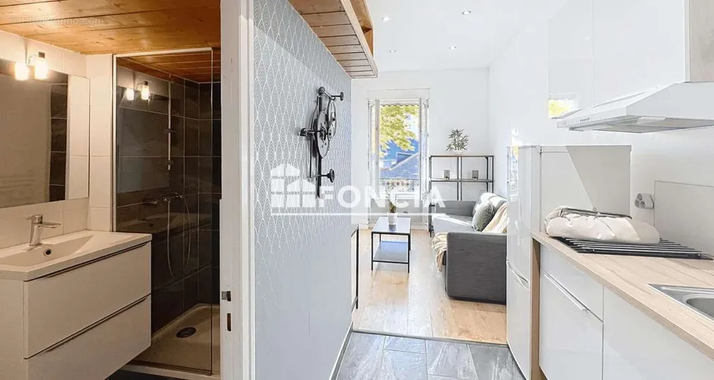Köök - Renovated Studio with Mezzanine in Moulin-à-Vent