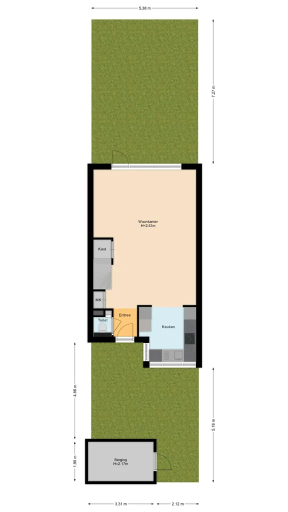 Plan - Modern Tussenwoning with Water View in IJssel