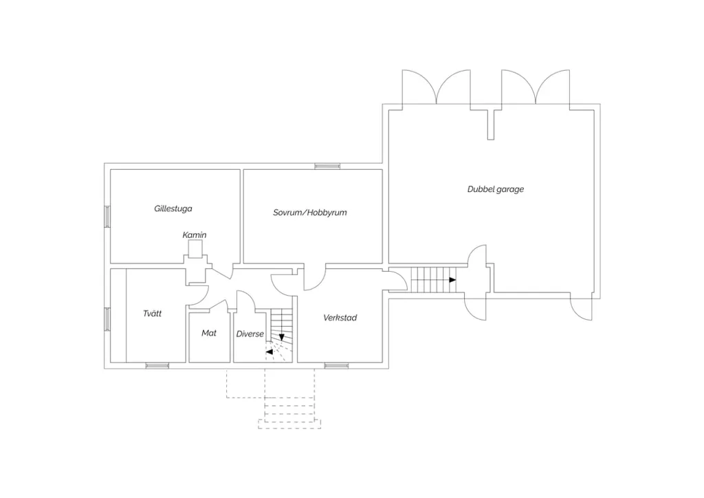Floor Plan - 1-Plan Villa with Inglazed Terrace in Älvkarleby