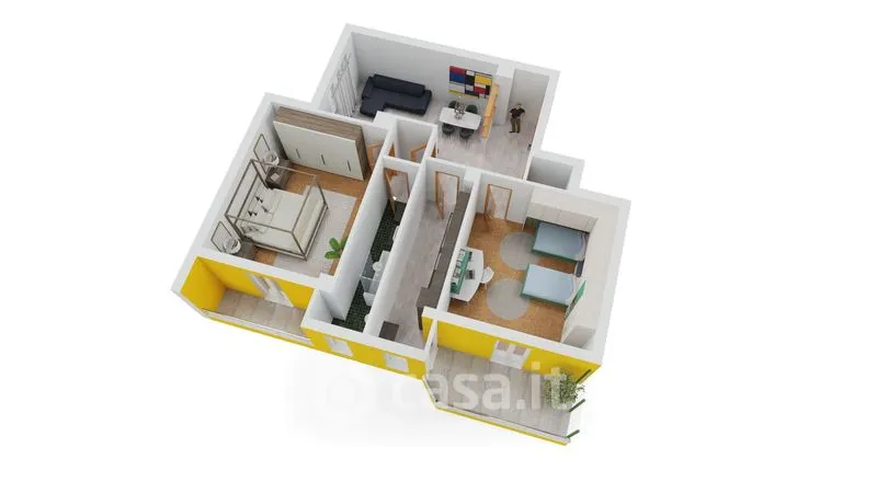 Plan - Apartment with Balcony in Cossato