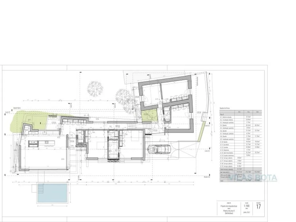 Plan - Development Land with Sea View in Loulé