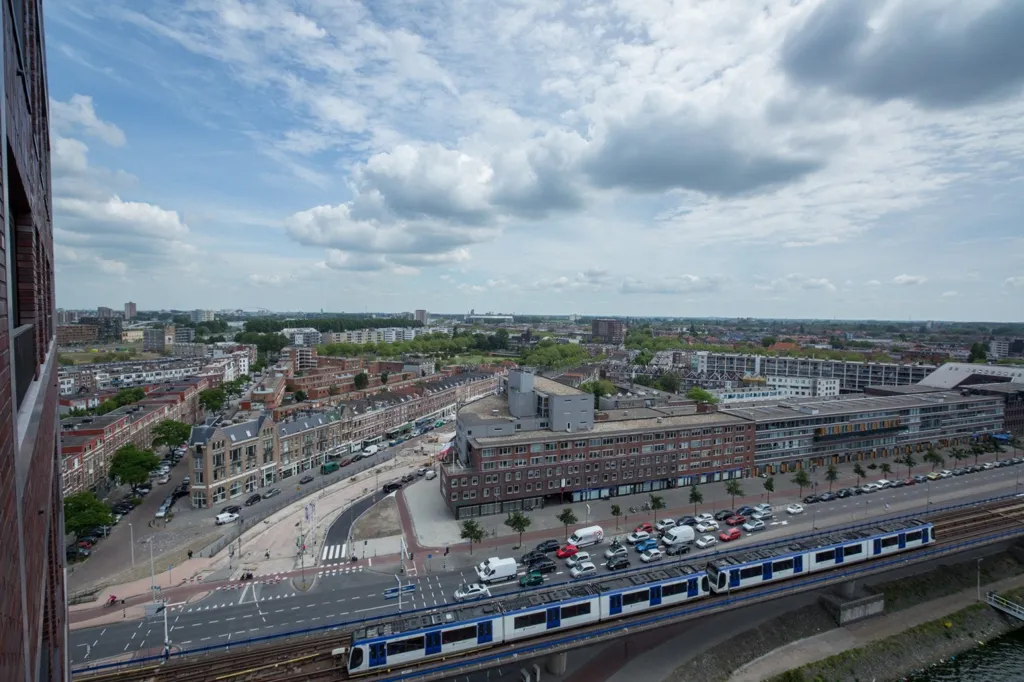 Vista aerea - Studio with City View in Rotterdam Centre