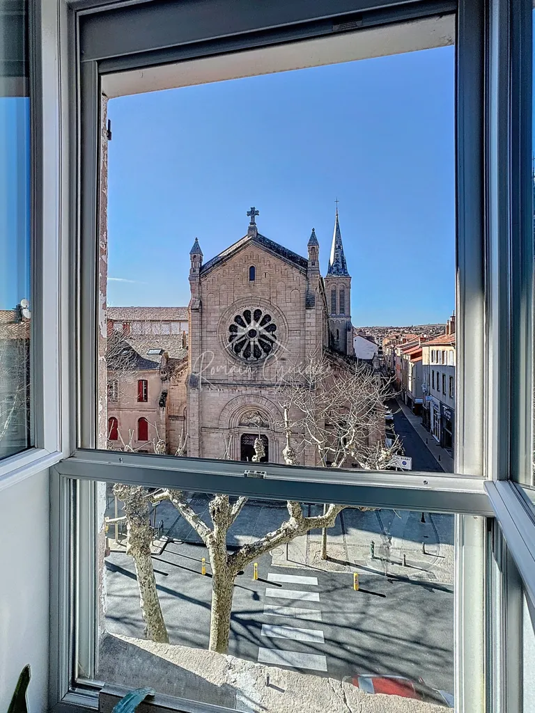 Balcon - Appartement T4 avec Vue Dégagée en Centre-ville de Millau
