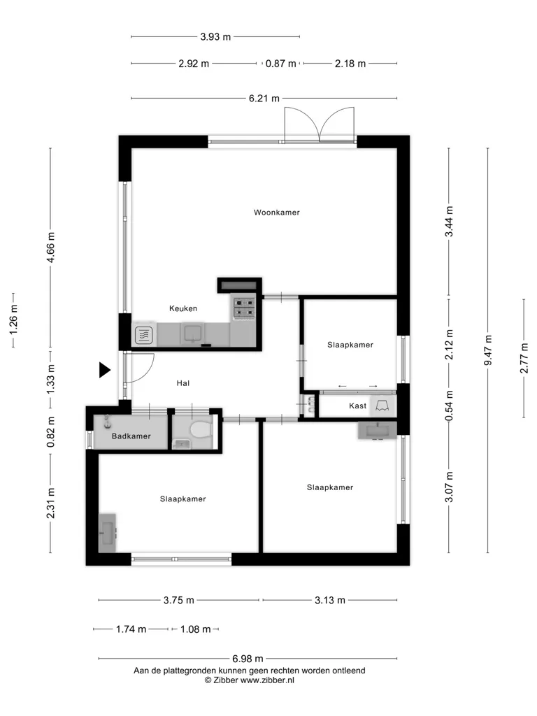 Plan - Garden Bungalow in Oostkapelle