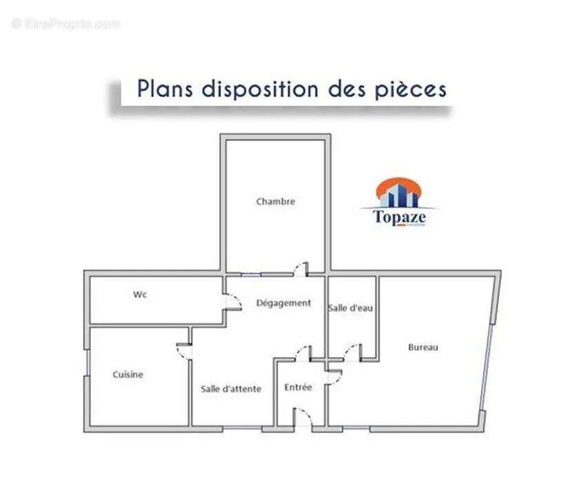Plan - Local commercial rénové avec garage à Draguignan