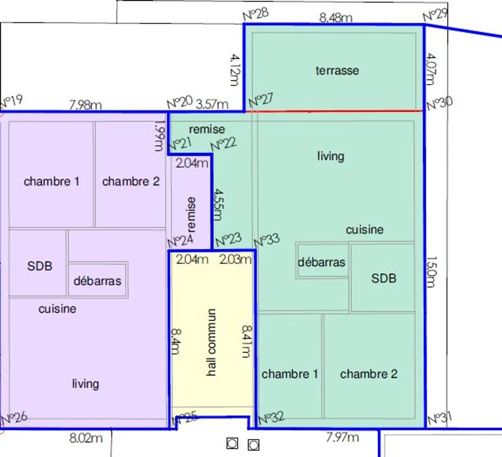 Planimetria - Bright Flat with Garden in Gouvy