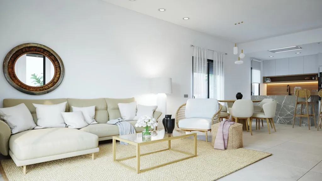 Séjour - Detached Villa with Pool in Altaona, Murcia