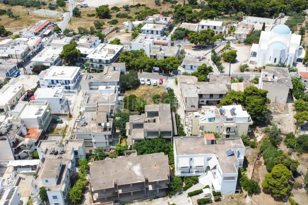 Vista aerea - Plot with Sea Proximity in Aegina