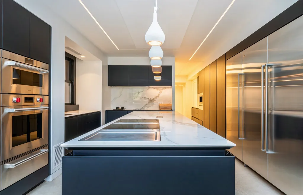 Cucina - Seafront Villa with Pools in Mavro Lithari