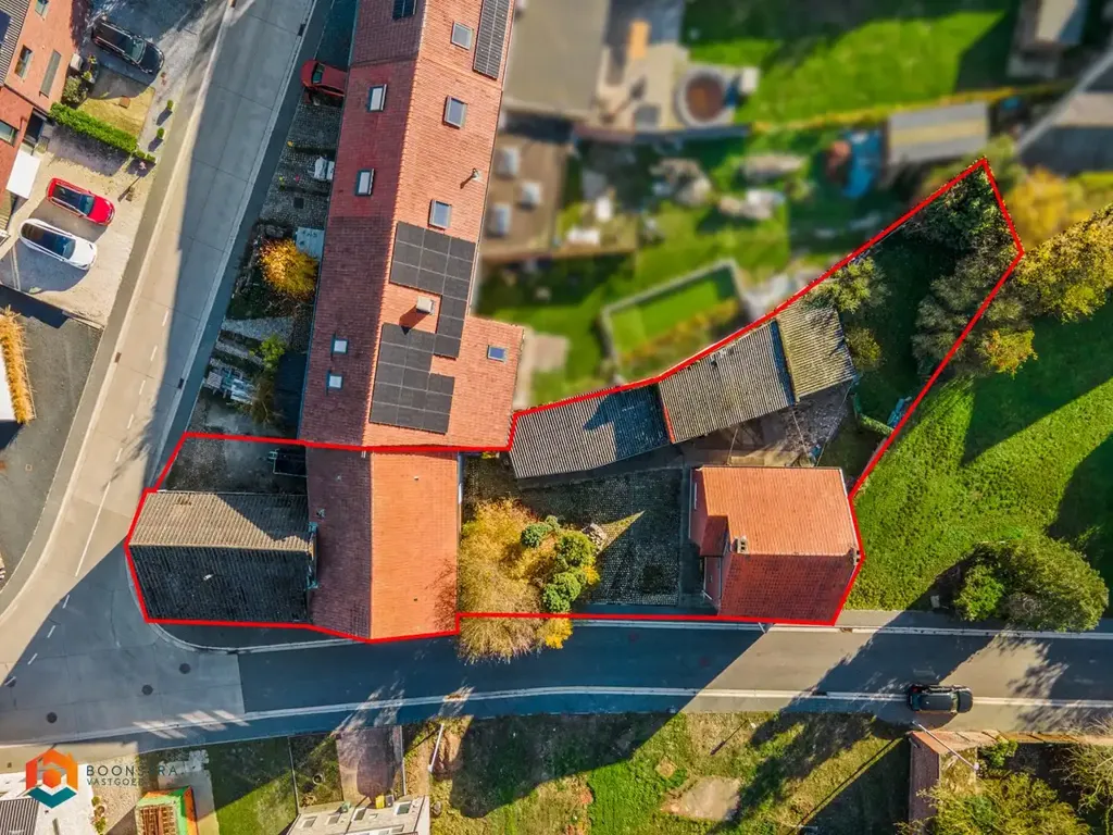 Vue aérienne - Maison avec Jardin dans le Centre de Hoegaarden