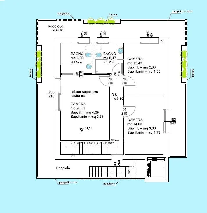 Floor Plan - Luxury Penthouse with Rooftop in Mestre, Venice