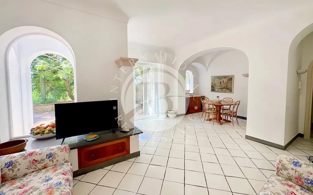Living Room - Apartment with Corner Balcony in Capri