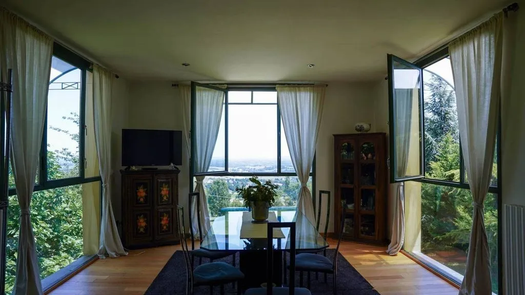 Dining Room - Detached Villa with Panoramic View in Traversetolo