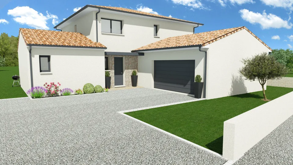 Contemporary Villa with Garden in Odars