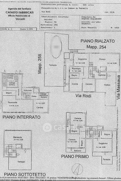 Four-Level Villa with Pool in Vercelli