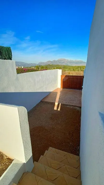 Terrasse - Ibiza Style Villa with Mountain View in Polop