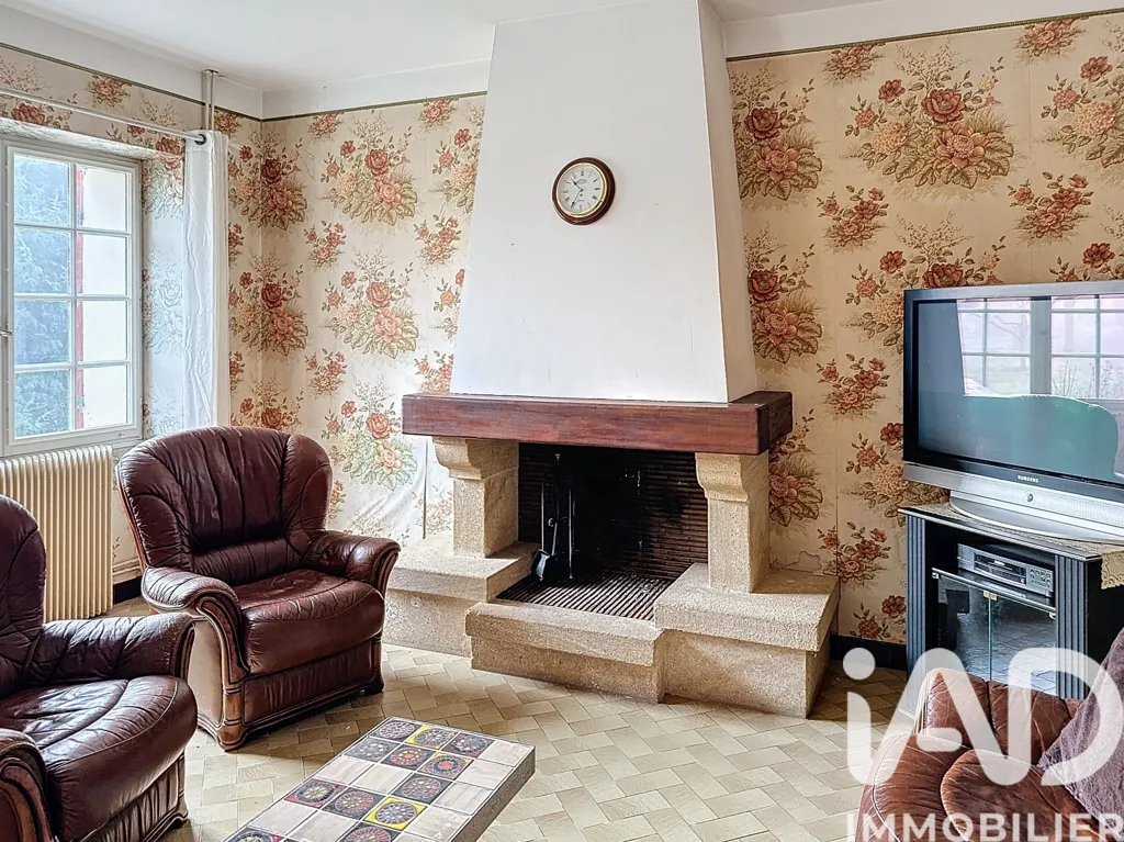 Living Room - Country House with Barn in Trémons