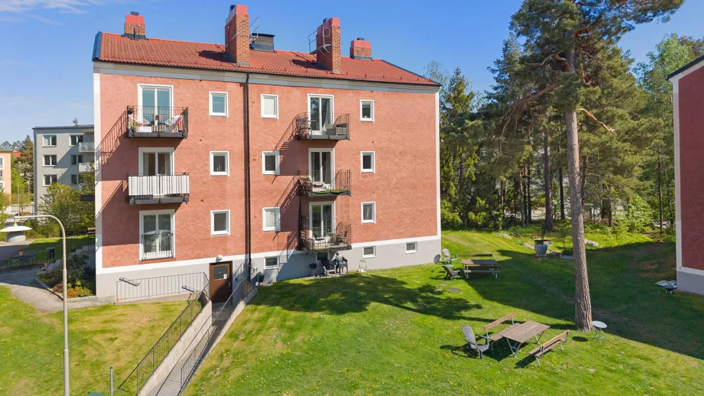 Õhuvaade - Modern Two-Bedroom Flat with Balcony in Stockholm