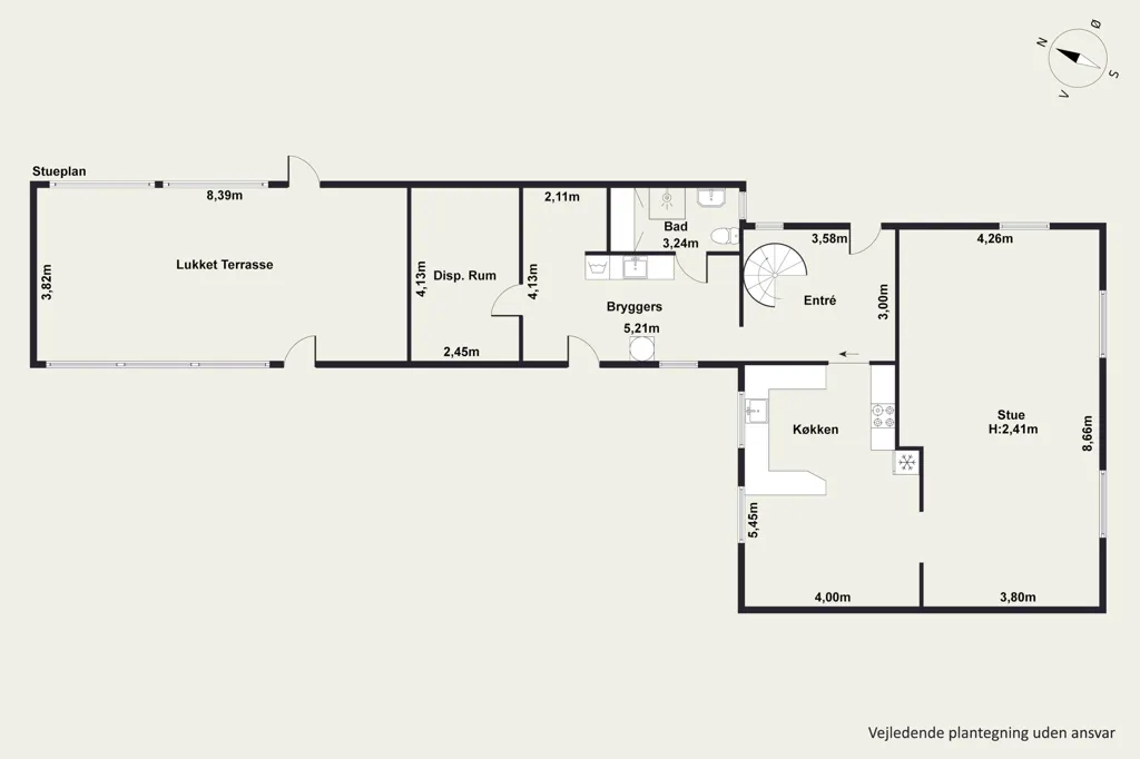 Plan - Modernised Mason's Villa in Gørding