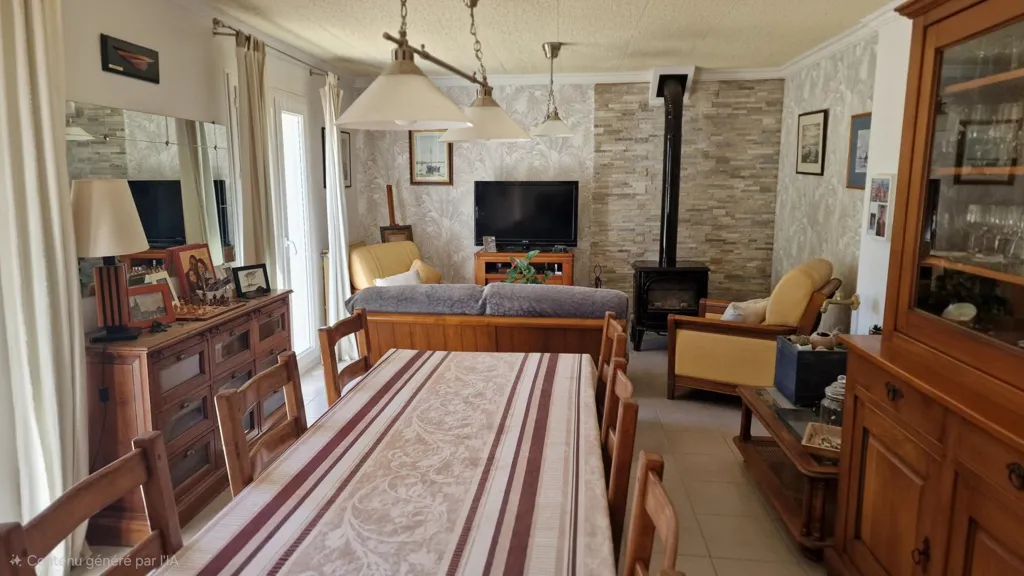 Salle à manger - Maison de Plain-Pied avec Grenier à Trégunc