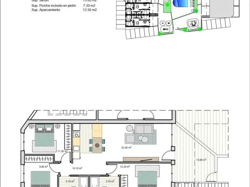 New Bungalows with Pool in Roldán, Murcia