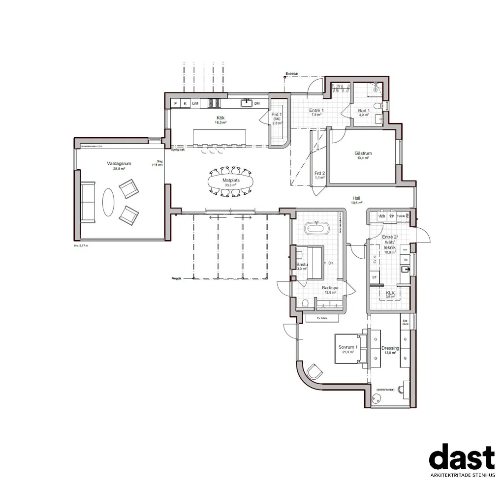 Plan - Villa with Sea View on Trulsibrunnvägen
