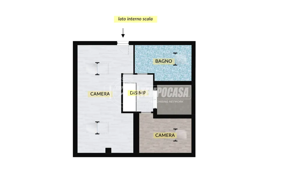 Plan - 5-Bedroom Apartment with Double Garage in Chieri