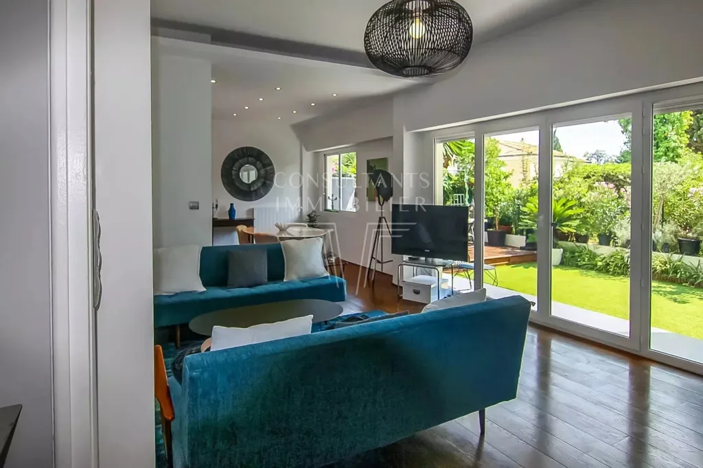 Séjour - Appartement de Deux Suites avec Jardin à Cimiez, Nice