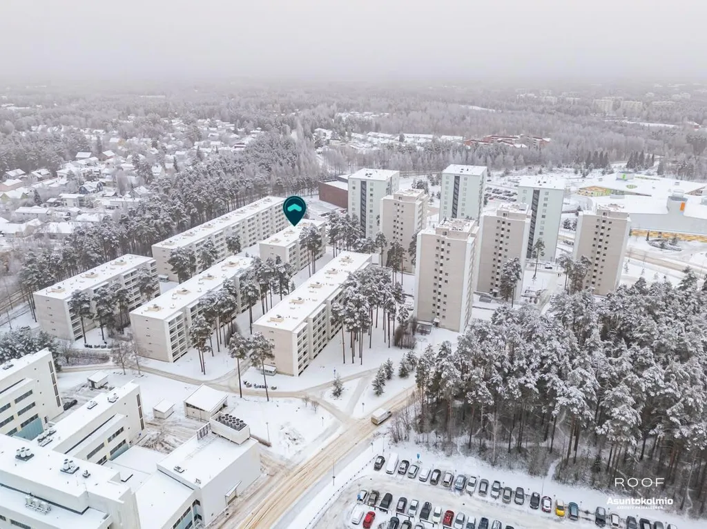 Vista aerea - Three-Room Flat with Balcony in Kontinkangas