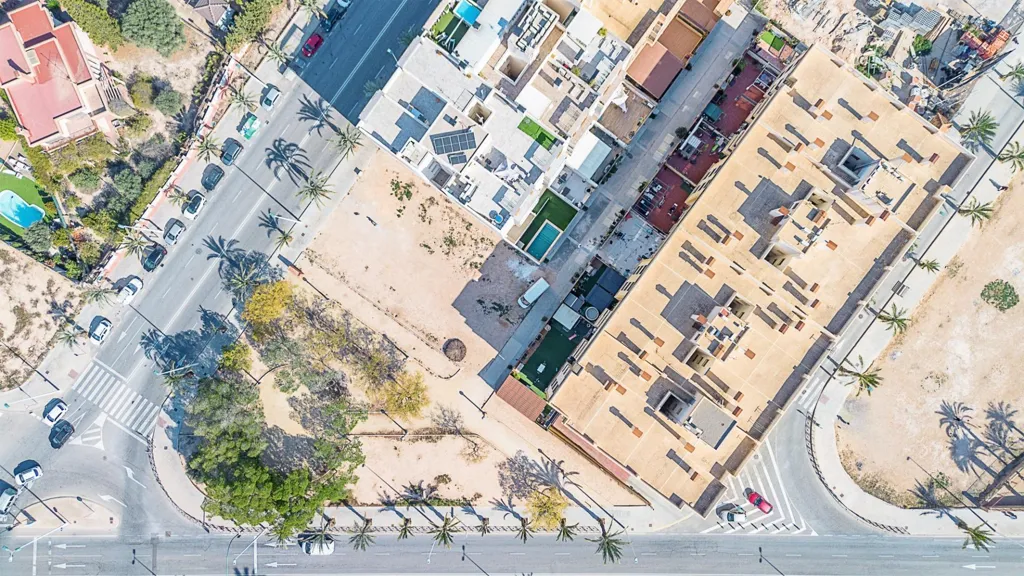 Vue aérienne - Modern Flat with Terrace in Ciudad Jardín, Elche