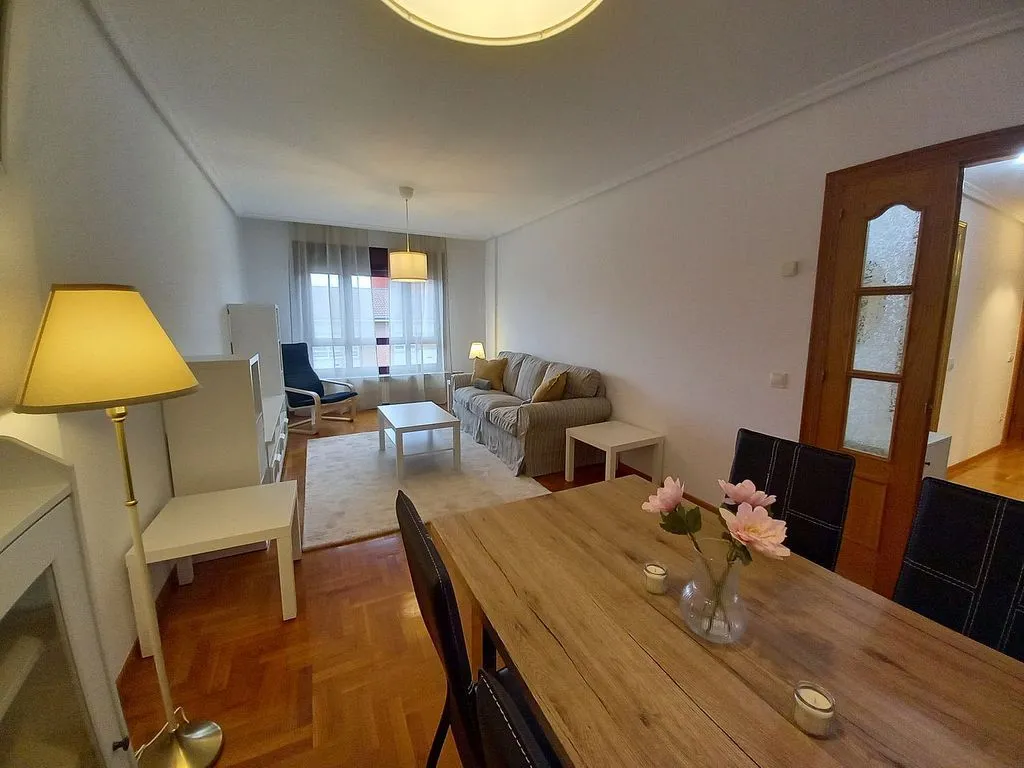Dining Room - T2 Apartment with Terrace in Castrillón