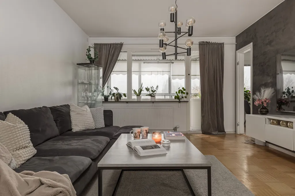 Soggiorno - Apartment with Balcony in Röda Gatan, Kalmar