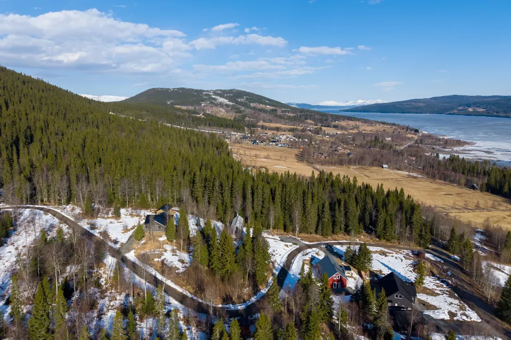 Õhuvaade - Plot with Lake View in Huså, Åre