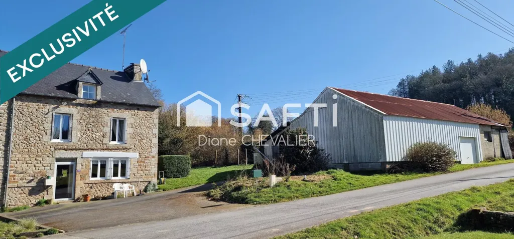 Extérieur - Maison en Pierres avec Jardin à Plessala