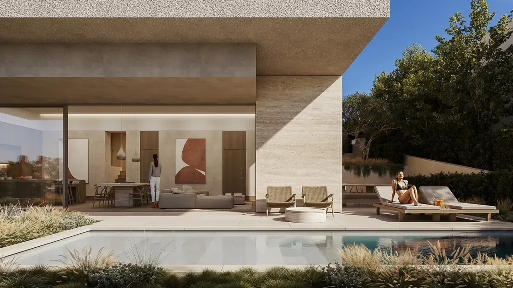 Pool - Modern Apartment with Pool in Paleo Psychiko