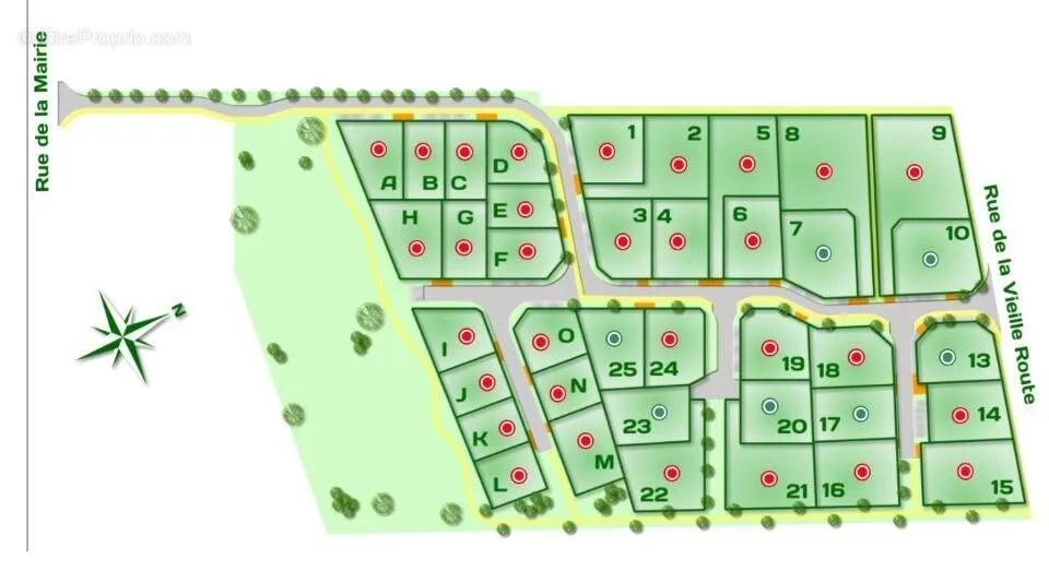 Plaan - Buildable Plot with South Exposure in Valliquerville