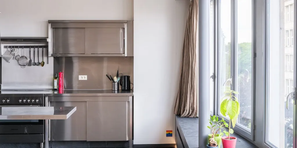 Cuisine - Appartement avec Terrasse près du Citadelpark à Gand