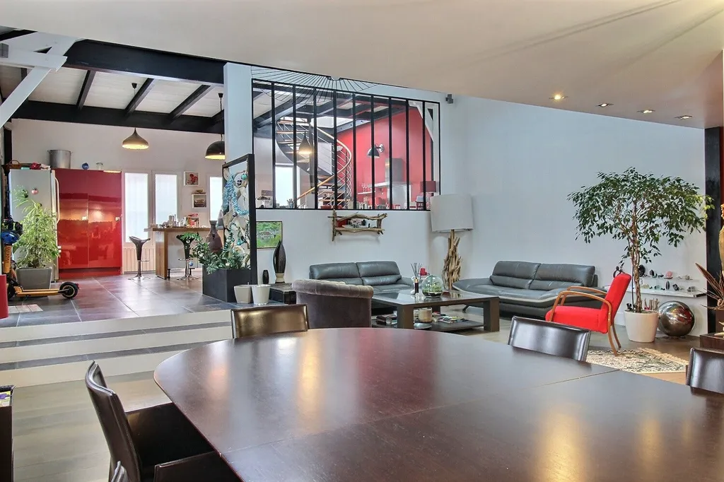 Salle à manger - Maison de Ville Meublée avec Terrasse Rooftop à Nanterre