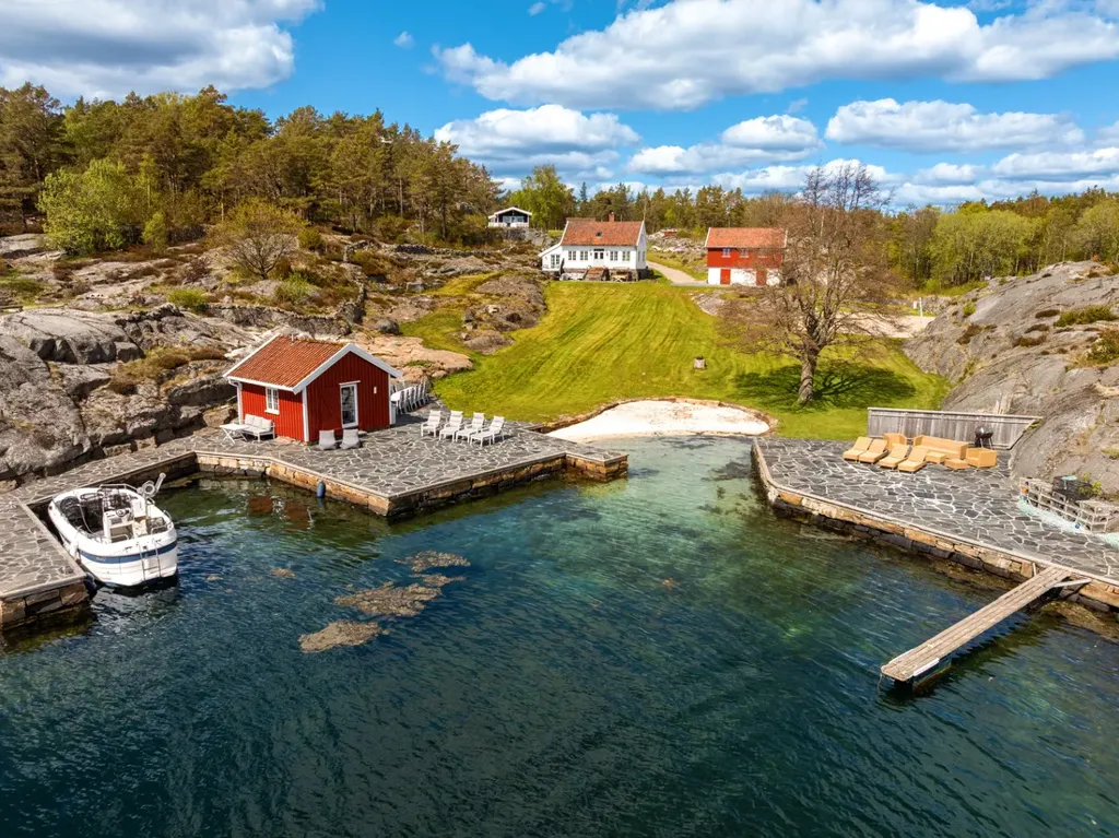Extérieur - Waterfront Estate with 3 Cabins in Agder