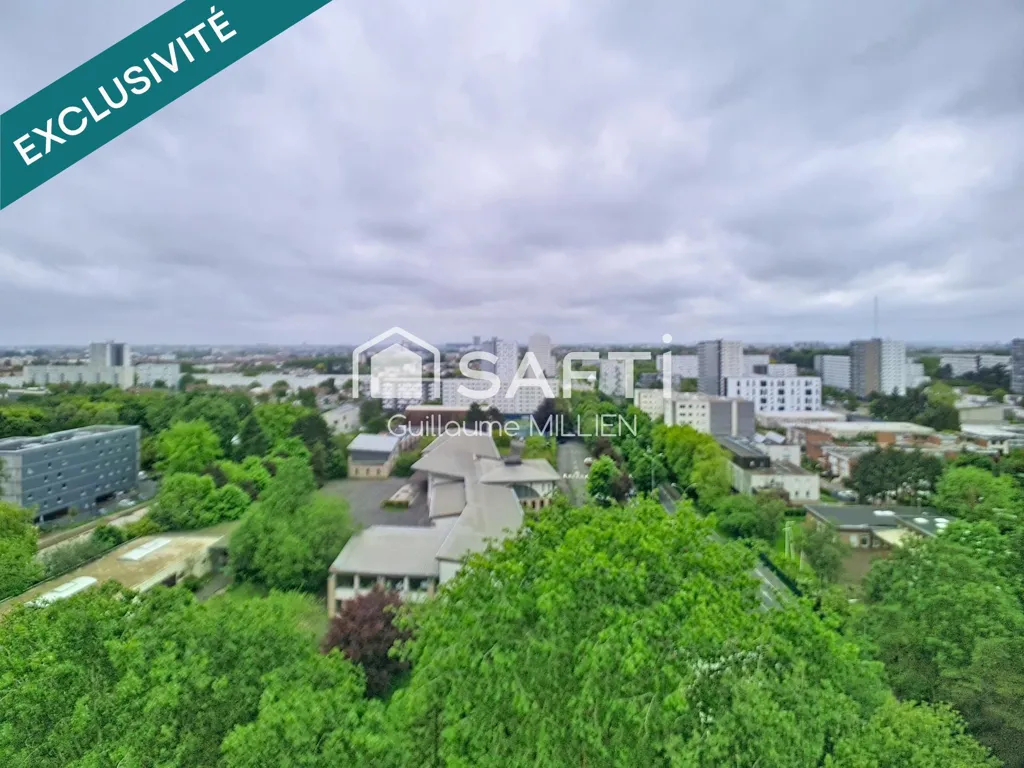 Vue aérienne - Studio Rénové avec Vue Dégagée à Lille