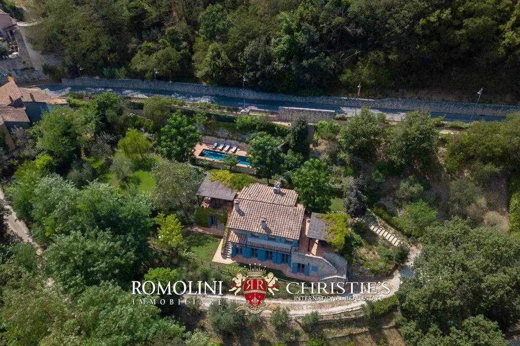 Vue aérienne - Newly Built Villa with Pool in Amelia, Umbria