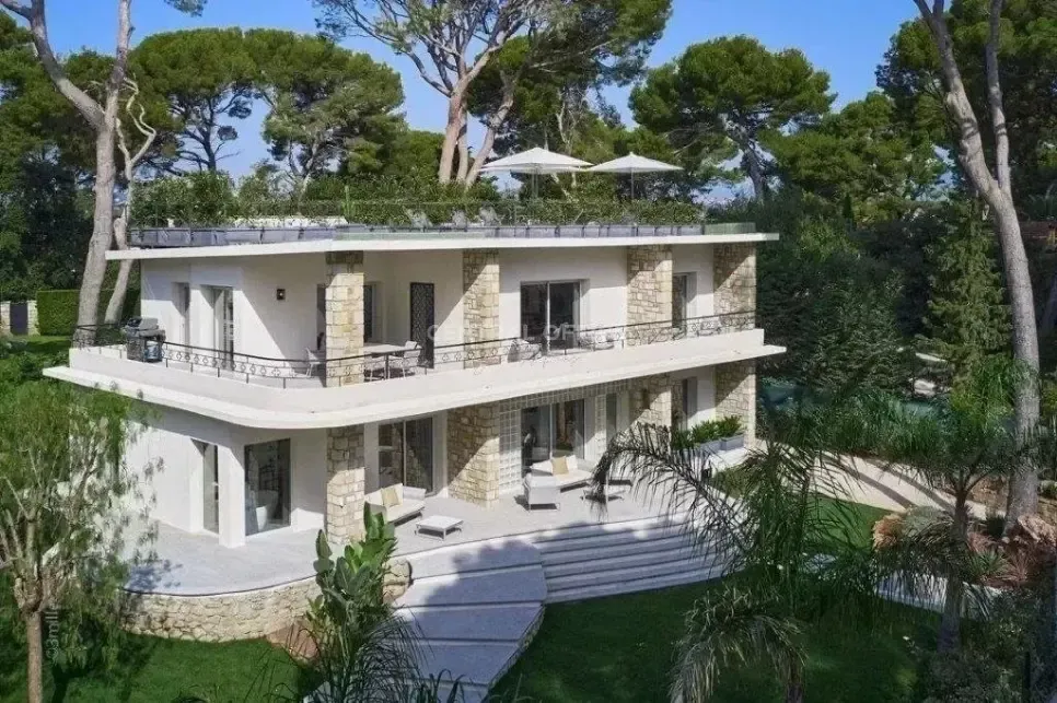 Aerial - 1950s Villa with Sea View in Cap d'Antibes