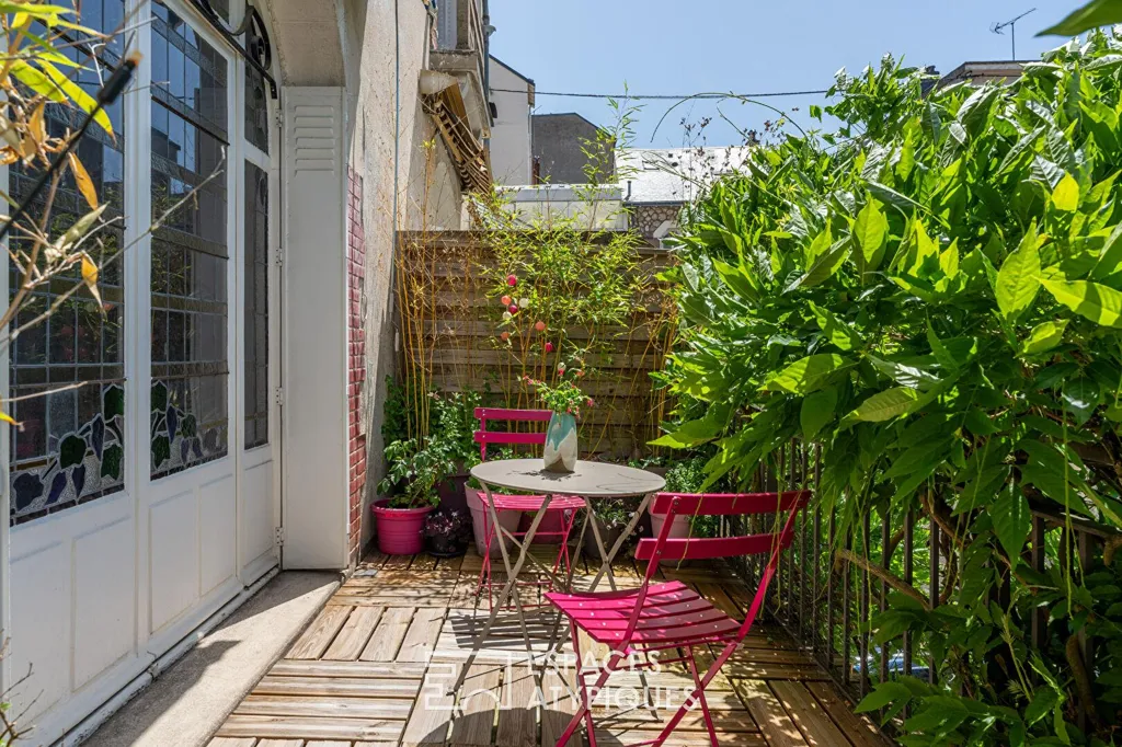 Terrace - Art Deco Townhouse with Garden in Tours